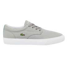(7 UK, Light) Lacoste Mens Canvas Grip Flat Trainers
