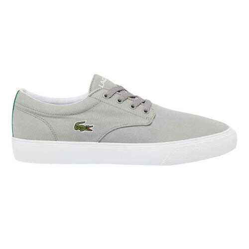 Lacoste (7 UK, Light) Lacoste Mens Canvas Grip Flat Trainers