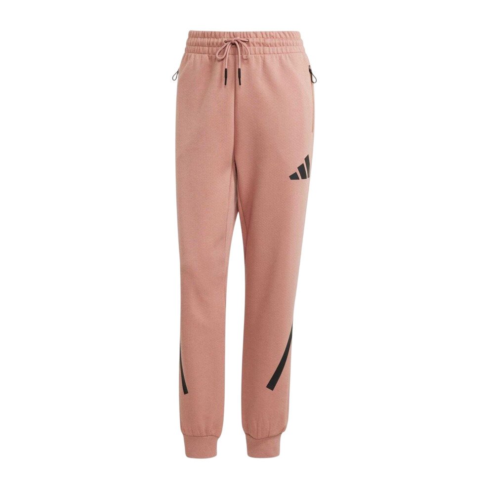 Adidas (10 Uk, Warm Clay) Womens/Ladies Z.n.e. Jersey Jogging Bottoms