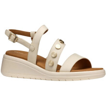 (4 UK, Papyrus) Geox Womens/Ladies D Meliconia Sandals