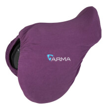 (17in - 18in, Plum) ARMA Fleece Horse Saddle Cover