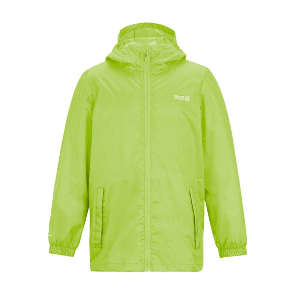 Regatta (13 Years, Sharp Green) Great Outdoors Childrens/Kids Pack It Jacket Iii Waterproof Packaway Black