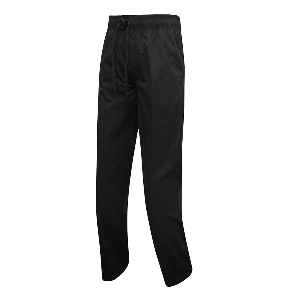 Premier (Xxl, Black) Unisex Adult Select Slim Chef Trousers