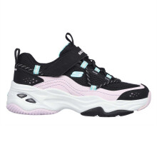 (11 UK Child, Black/Lavender) Skechers Childrens/Kids D'Lites 4.0 Trainers