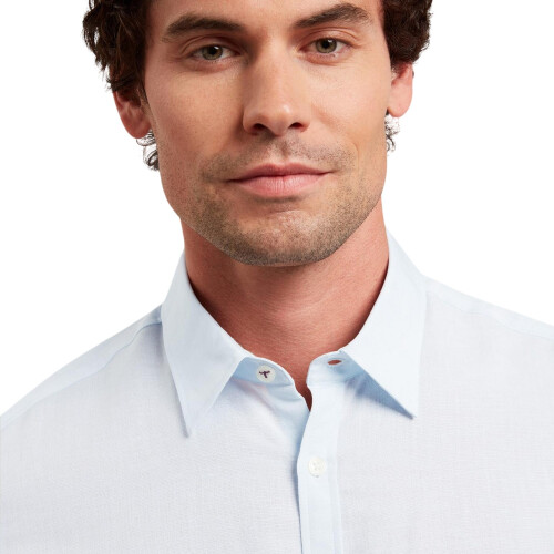 Ted Baker (L, Light Blue) Ted Baker Mens Baker Regular Short-Sleeved Shirt 2