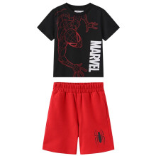 (3-4 Years, Black) Marvel Childrens/Kids Spider-Man T-Shirt Set