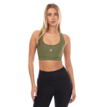 (M, Khaki Green) Skins Womens/Ladies Series-3 Sports Bra