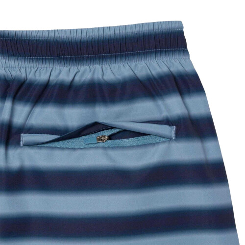 Lacoste (M, Blue) Lacoste Mens Striped Swimming Trunks 2