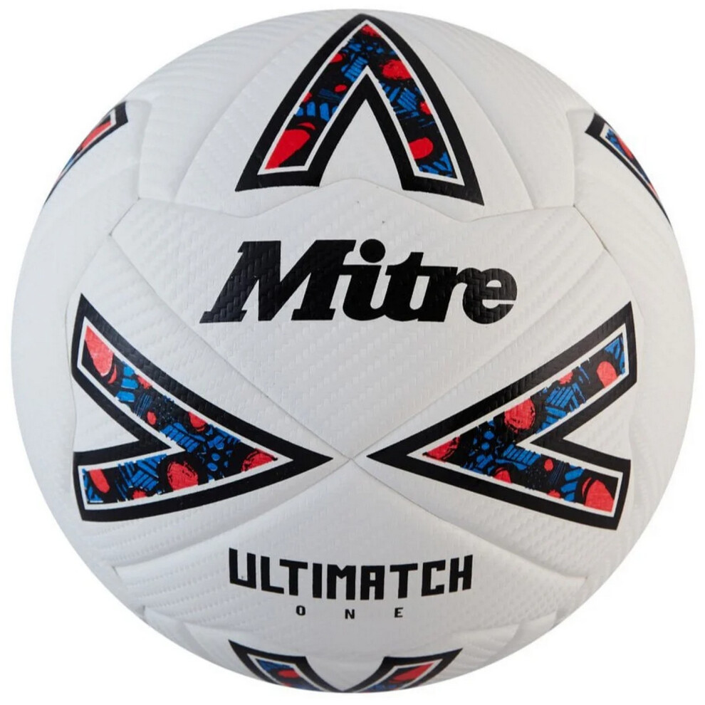 Mitre (4, White/Black/Red) Ultimatch One 24 Football