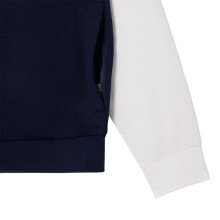 (S, Navy/White) Lacoste Mens Interlock Full Zip Tennis Sweatshirt