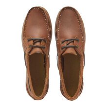 (7 UK, Dark Tan) Chatham Womens/Ladies Leather Boat Shoes