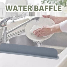 4X Herbruikbare Gootsteen Spatbescherming Siliconen Aanrecht Waterschot Voorkomen Dat Water Uit de Badkamer Spatbord Badkamer Keukengereedschap