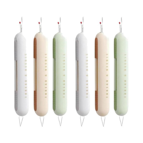 6-Teiliges Nahttrenner-Set, 2-In-1-Nadeleinfädler, Nahttrenner, Einfädler und Nahtlöser, Nahttrenner-Werkzeug, Nadeleinfädler 1