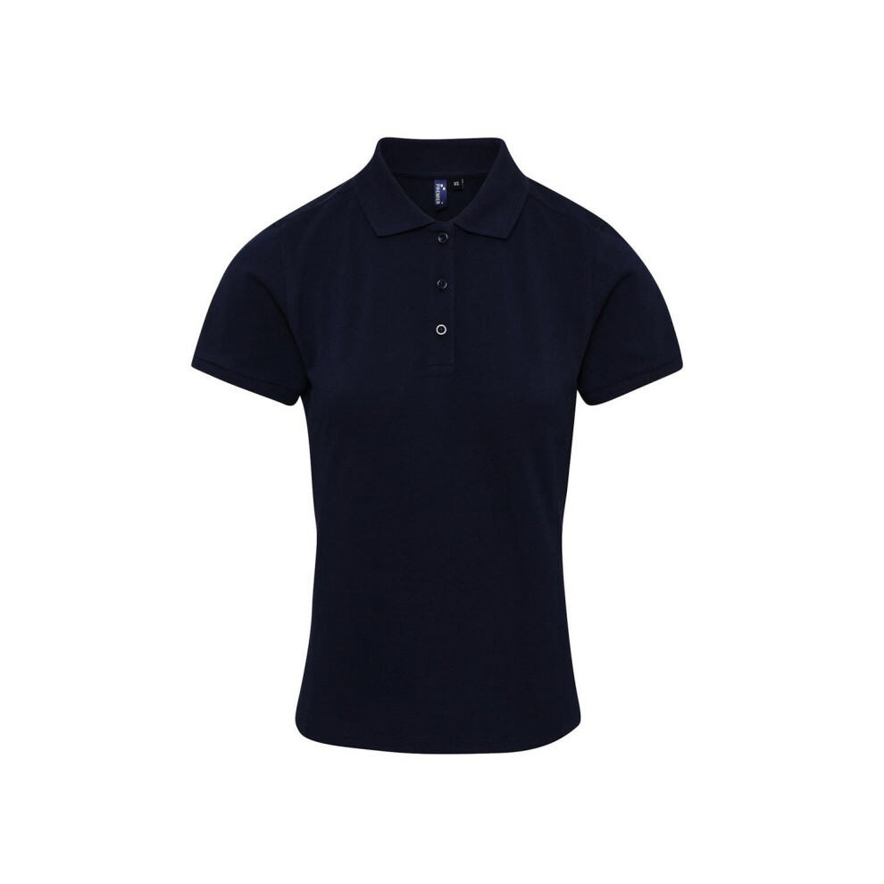 Premier (M, Navy) Womens/Ladies Coolchecker Plus Polo Shirt