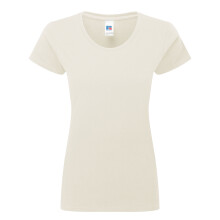 (XS, Natural) Russell Womens/Ladies Authentic Classic T-Shirt