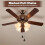 6 Ceiling Fan Pull Chain Set Including Decorative Fan Pull Chain Pendant,Fans Pulls Chains Extension,Connectors 4