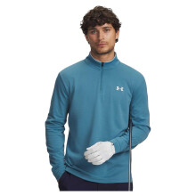 (XXL, Blue/White) Under Armour Mens Matchplay Quarter Zip Fleece Top