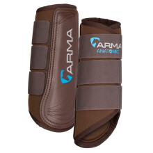 (Full, Brown) ARMA Neoprene Horse Brushing Boots
