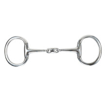 (6in, Silver) Shires Lozenge Horse Eggbutt Snaffle Bit