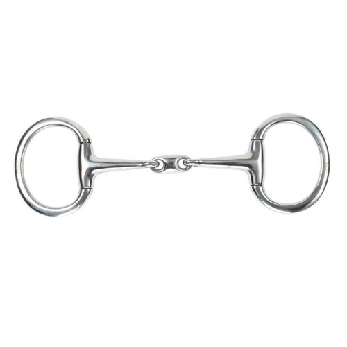 (6in, Silver) Shires Lozenge Horse Eggbutt Snaffle Bit