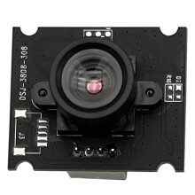Módulo de Câmera UVC USB 2.0 GC0308 640x480 30fps Lente Fixa de 70 Pixel de 3.4um 5V 32x25mm para Digitalização/Face ID/Industrial