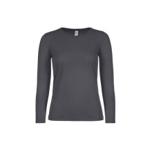 (XL, Dark Grey) B&C Womens/Ladies #E150 Long Sleeve T-Shirt