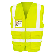 (M, Yellow) SAFE-GUARD by Result Unisex Adult Heavy Duty Security Vest