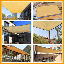 2X UV Protection Beige Shade Net Garden Balcony Plant Shed Shade Sail Outdoor Swimming Pool Awning Cover,B