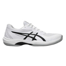 (9 UK, White/Black) Asics Mens FF Clay/OC Tennis Shoes