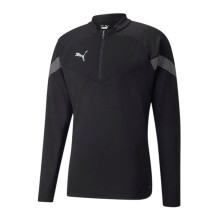 (M, Black Print) Puma Mens TeamFinal Quarter Zip Training Track Top