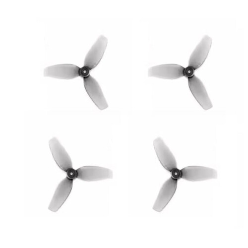1,2x0,9x3 1,22 Polegadas 3-Blades Hélice PC FPV Hélice 1mm Eixo para RC FPV Drones Peças DIY Cinza 2