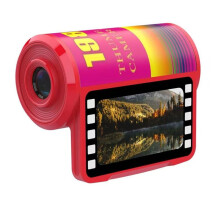 1080P Digitale CCD Camera Video Recorder Vintage Film Camera Sleutelhanger Duimcamera voor Kinderen Tieners Rood
