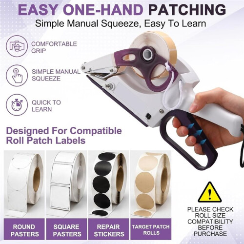 Label Applicator Handheld Applicator for Paper Labels, Manual Labeling Tool for Supermarkets and Logistics Operations 2