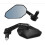 Motorcycle Handlebar End Rearview Mirror Side Mirror 360 Adjustable for  MT-07 MT-09   CB650R 6