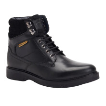 (6 UK, Black) Base London Mens Bradley Leather Ankle Boots