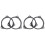 4PCS 6.5 Inch Car Horn Gasket Solid Speaker Washer Adapter Bracket Suitable for    Qashqai 1