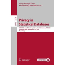 Privacy in Statistical Databases UNESCO Chair in Data Privacy Internat