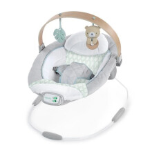 INGENUITY Babyschaukel Nate der Bär mit Holzspielbogen, Geschenk für Babys