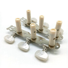 2 Set of Classical Guitar Tuning Keys Pegs Machine Heads String Tuning Pegs for Classic Guitar Accessory Part,Silver