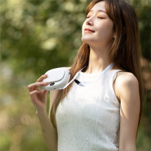 Portable Waist Clip Fan Rechargeable Hanging Neck Fan 5 Speed Adjustable Outdoor Waist Fan Personal Small Fan