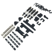 RC Car Upgrade Tie Rod Before and After Drive Shaft Set for 1/12 MN82 LC79 RC Car Upgrade Parts Black