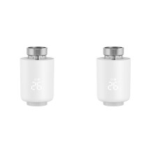 2X Tuya ZigBee ContrĂ´leur de Chauffage de Vanne Thermostatique Intelligente Vanne de Radiateur Thermostatique Thermostat Ă Distance ContrĂ´le par