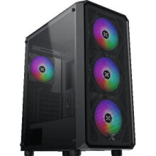 PC-Gehäuse ohne Netzteil - XIGMATEK - DUO X - Mid Tower - E-ATX-Format - 4x120mm RGB enthalten - Schwarz