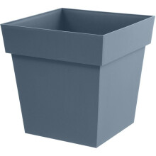 Blumentopf - TOSKANA - Kunststoff - Jeansblau - Quadratisch - 49,5x49,5xH52,5cm - 87L - EDA