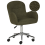 Beliani Desk Chair PRIDDY Boucle Dark Green 1