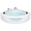 Beliani Corner Hot Tub with LED TOCOA 1900 x 1380 mm White 1