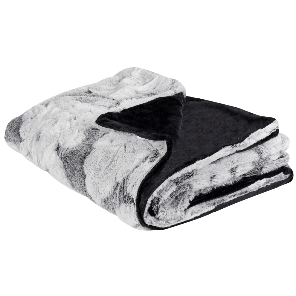 Photos - Duvet Beliani Blanket KOSI 150 x 200 cm Light Grey 