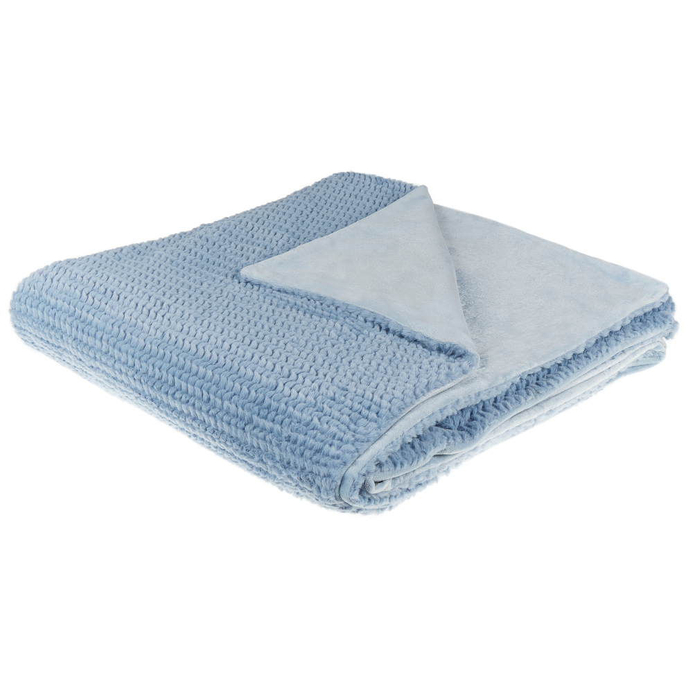 Photos - Duvet Beliani Blanket BJAS 200 x 220 cm Blue