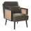 Beliani Armchair ORUM Fabric Dark Green 1