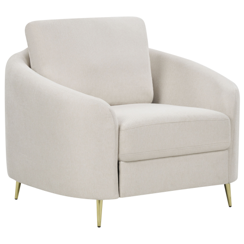 Beliani Armchair TROSA Fabric Light Beige